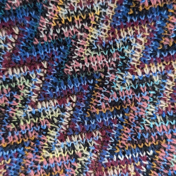 Maeve By Anthropologie Westwater Knit Tank Dress Blue Zigzag Pattern V-Neck XS - Picture 8 of 12